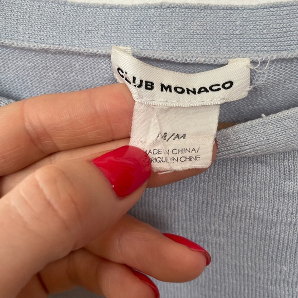 Club Monaco Linen Blend Top - Picture 3 of 5
